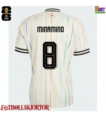 Japan Takumi Minamino #8 Bortatröja VM 2026 Kortärmad